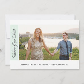 Classicly Chic | Save the Date Photo Card