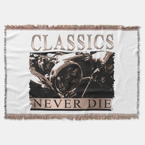 Classics Never Die Throw Blanket