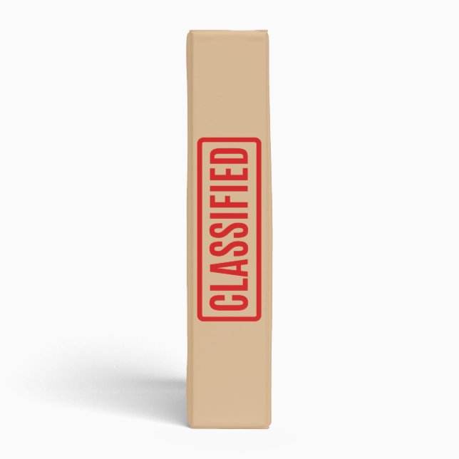 Classified 3 Ring Binder (Spine)