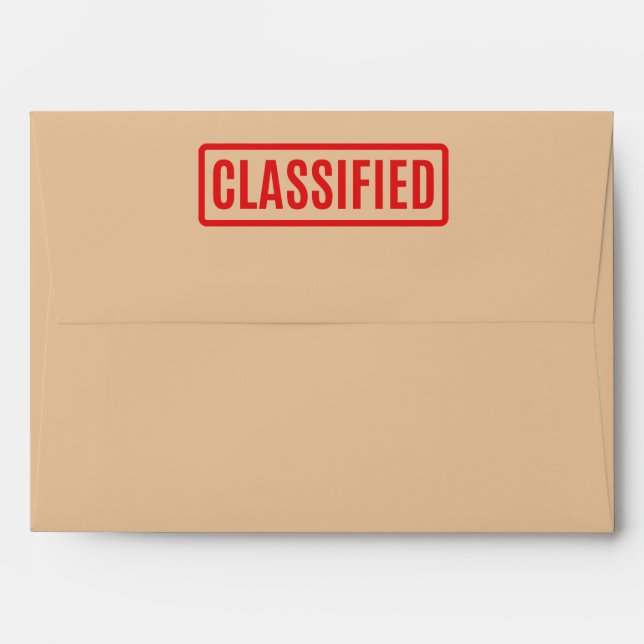 Classified Envelope (Back (Top Flap))