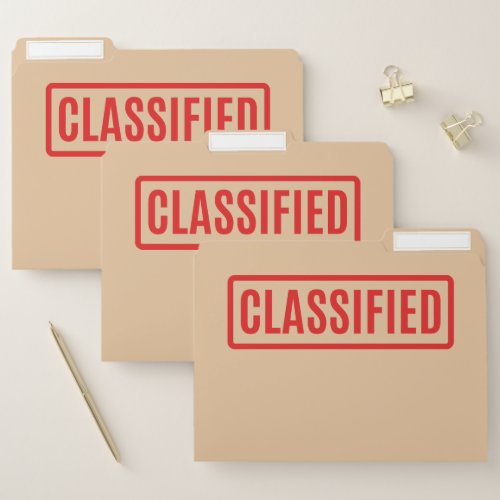 Classified File Folder