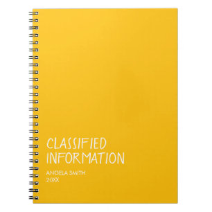 Classified Information Notebook – Funny Dark Humor