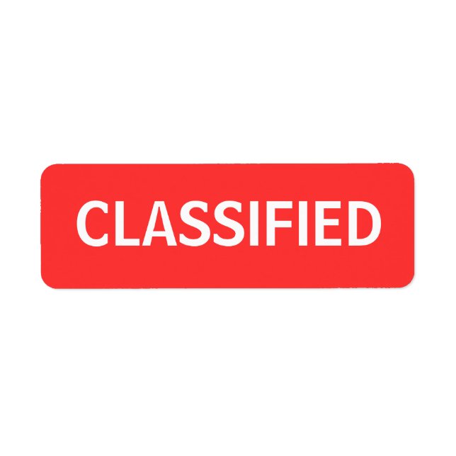 classified label (Front)