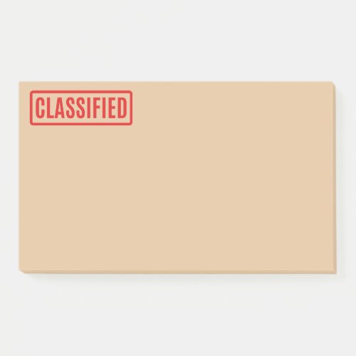 Classified Post_it Notes