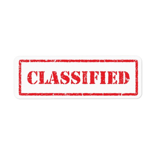 Classified red grunge label | Zazzle.com