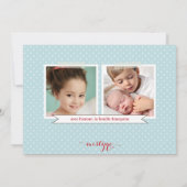 Classique Cardinal 3 carte de photo de vacances (Back)