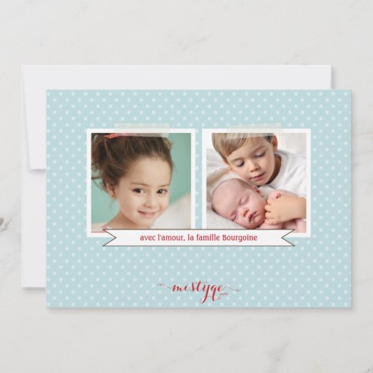 Classique Cardinal 3 carte de photo de vacances (Back)