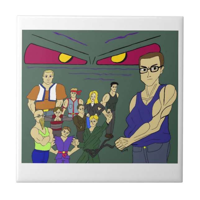 classmates anime inspired  ceramic tile (Front)