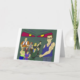 classmates anime inspired coffee  card
