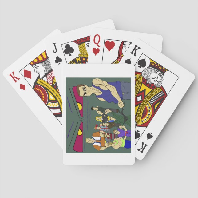 classmates anime inspired  poker cards (Back)