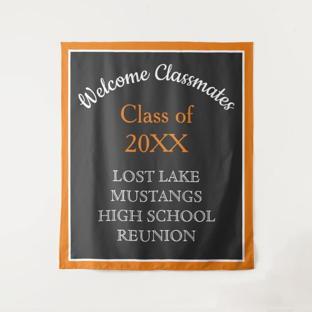 Classmates! Your Reunion Welcome Tapestry (Front)
