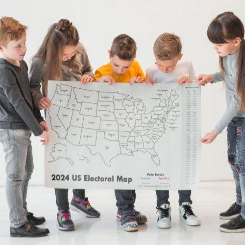 Classroom 2024 United States Electoral College Map Poster