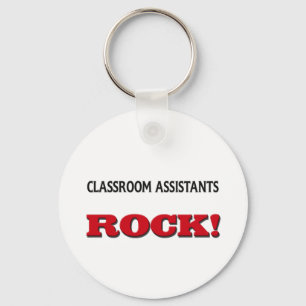 Classroom Assistants Rock Keychain