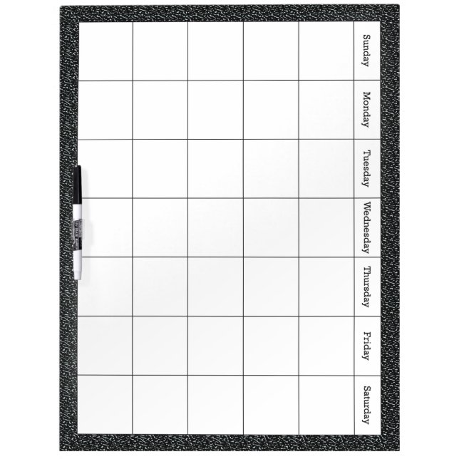 Classroom Calendar Dry-Erase Board (Front)