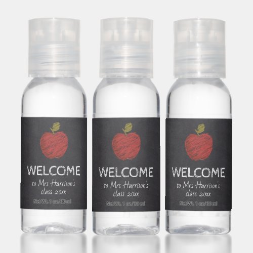 Classroom Chalkboard Back to School Hand Sanitizer