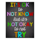 Classroom Decor, Classroom Quotes, Inspirational Poster Classroom Decor, Classroom Quotes, Inspirational Poster