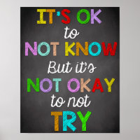 Classroom Decor, Classroom Quotes, Inspirational Poster