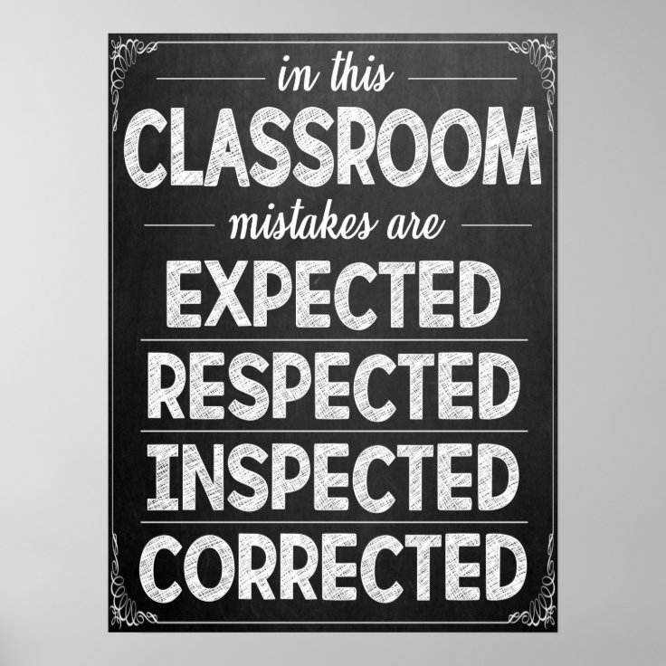 Classroom Expectations Poster | Zazzle