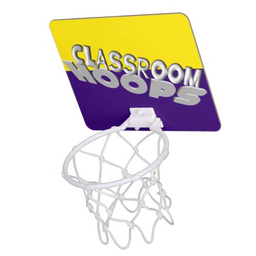 Classroom Hoops purple and gold