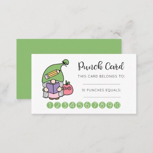 Classroom Incentive Reward Card