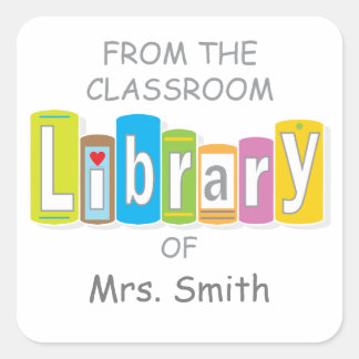 classroom library bookplate sticker