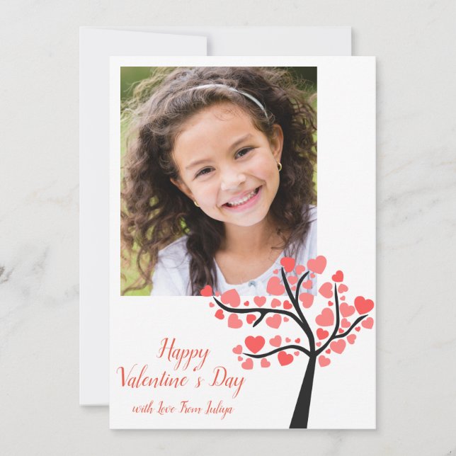 Classroom Photo Valentines Day  Holiday Card (Front)