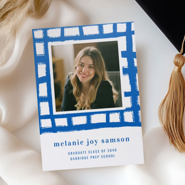 Classroom Plaid Graduation Letterpress Photo Cards (Classroom Plaid Graduation Letterpress Photo Cards)