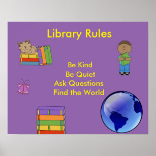 library rules for elementary students