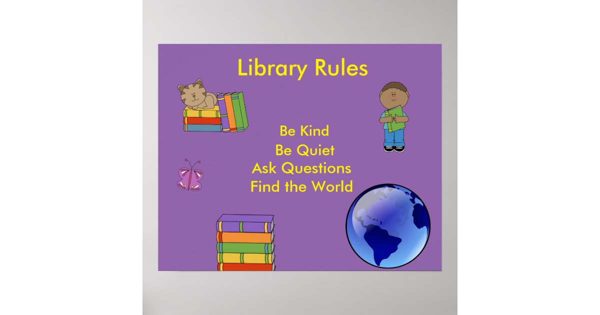 library rules for elementary students