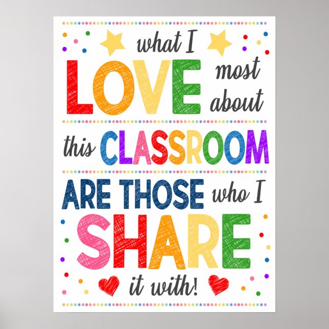 Classroom Rainbow Poster (Front)