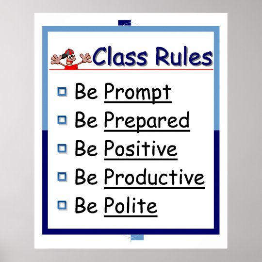 classroom-rules-5-p-s-poster-zazzle