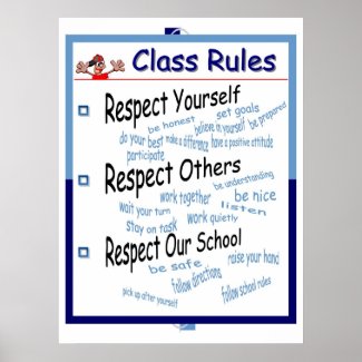 Classroom Rules print
