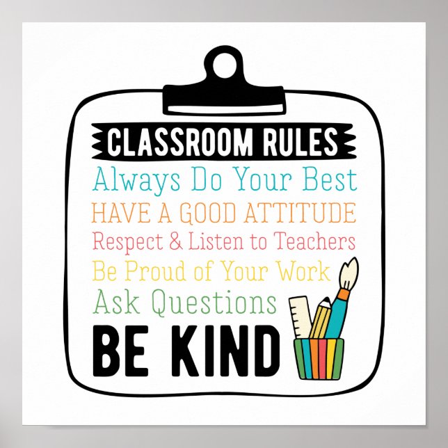 Classroom Rules Poster (Front)