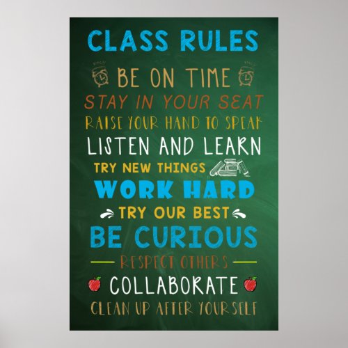 Classroom Rules Poster