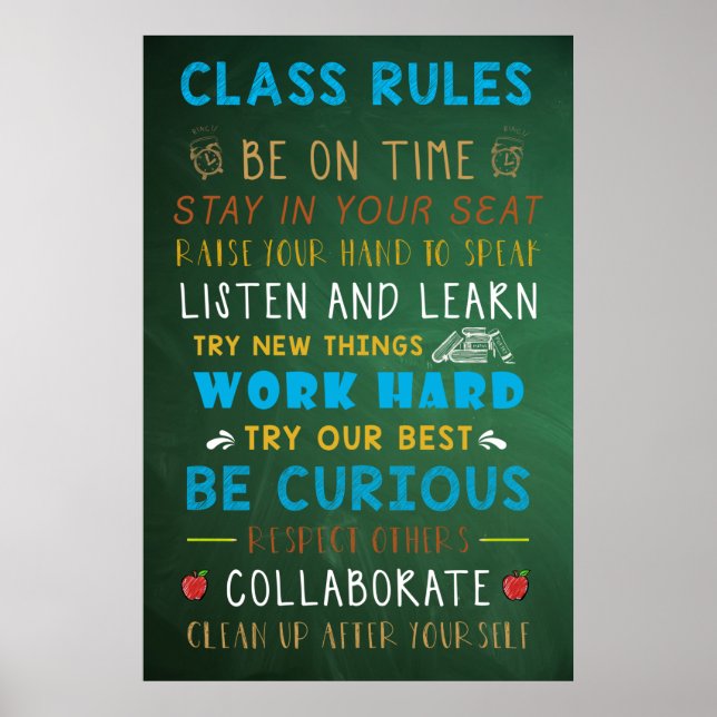 Classroom Rules Poster (Front)