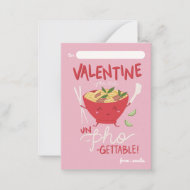 Classroom Valentine Card- Un-Pho-Gettable- Pink Note Card