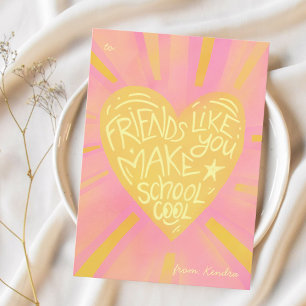 Classroom Valentine’s Day Card for school friends 