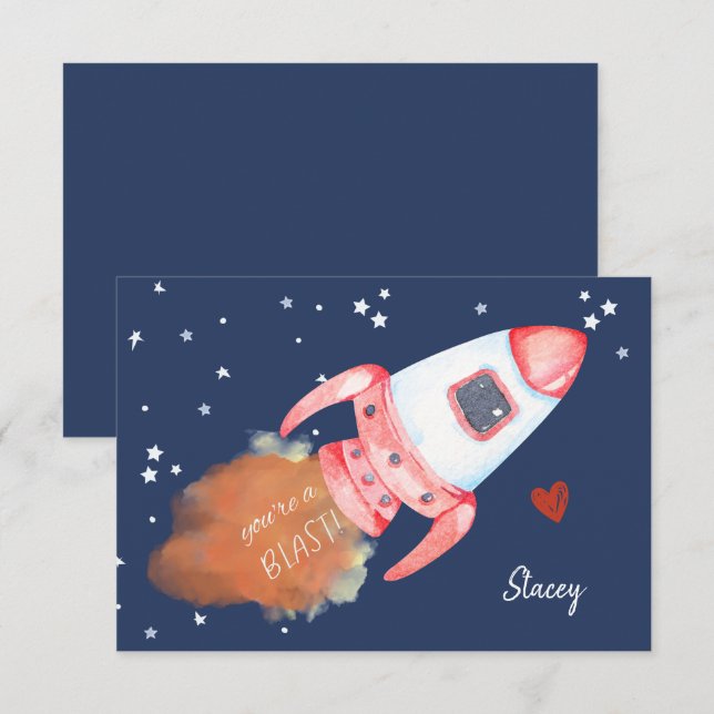 Classroom Valentine "You're a Blast!" (Front/Back)