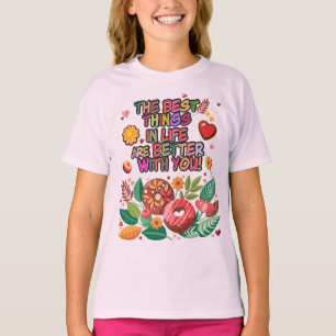 Classroom Valentine's Day Boho Donuts and Flowers T-Shirt