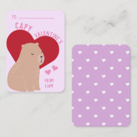 Classroom Valentine's Day Capybara Capy
