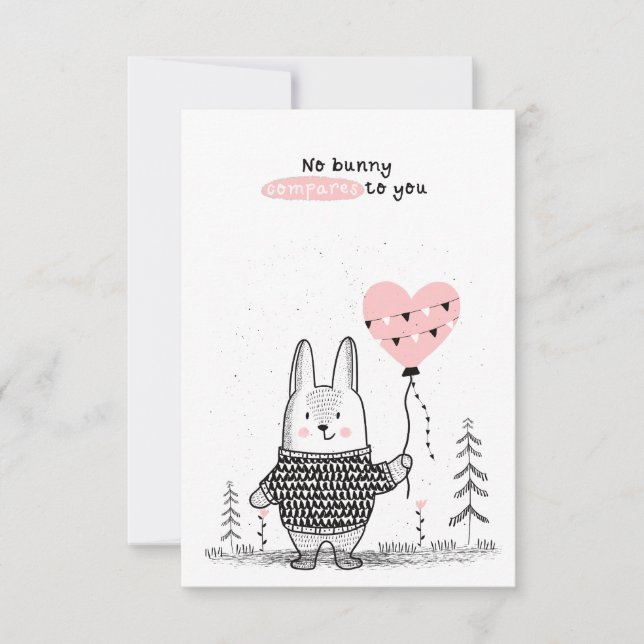 Classroom Valentine's Day  Note Card (Front)