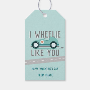 Classroom Valentine's Day Race Car Gift Tags