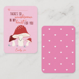 Classroom Valentine's Day So Mushroom Heart Card