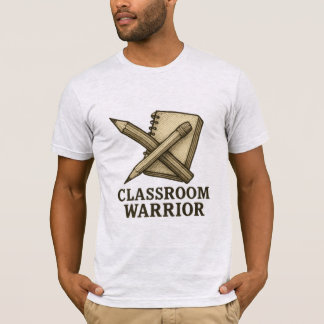 Classroom Warrior Teacher Shirt – Pencil & Noteboo