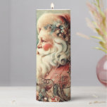 Classsic Christmas Santa Pillar Candle<br><div class="desc">classic christmas santa pillar candle</div>