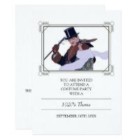 Classy 1920's Theme Costume Party Invitation