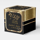 Classy 50th Wedding Anniversary Favor Box