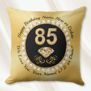 Classy, 85th Birthday Gift Ideas for Mom, Grandma, Throw Pillow