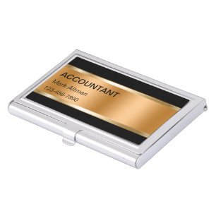 Classy Accountant Business Card Case