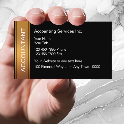 Classy Accountant Business Cards